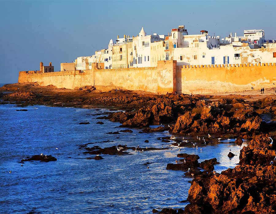 village sur la côte atlantique marocaine